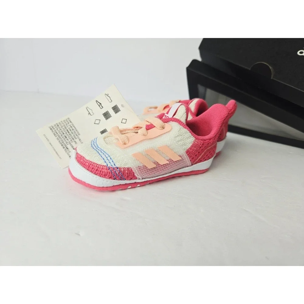 Adidas Kid's UltraCrib Walking Shoe White Pink 2K US‎ Toddler EE8799 NEW